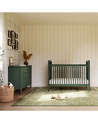 Liberty 3 1 Convertible Spindle Crib with Toddler Bed Conversion Kit