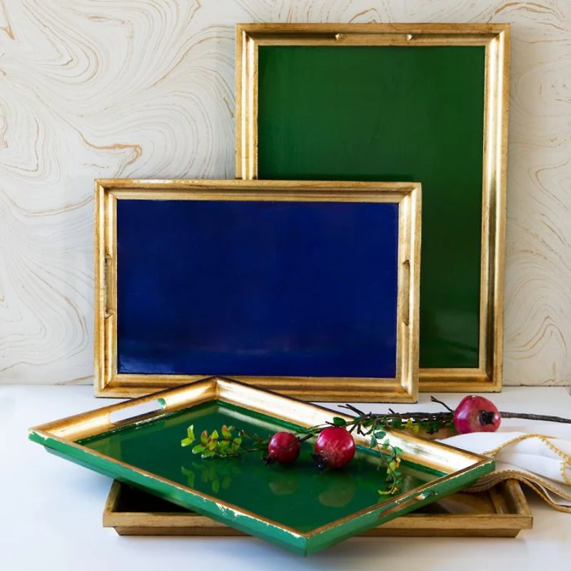 Florentine Wooden Rectangular Tray
