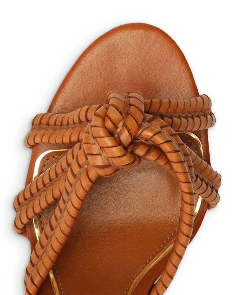 Women's Kathleen Knotted Ankle Strap Platform Sandals