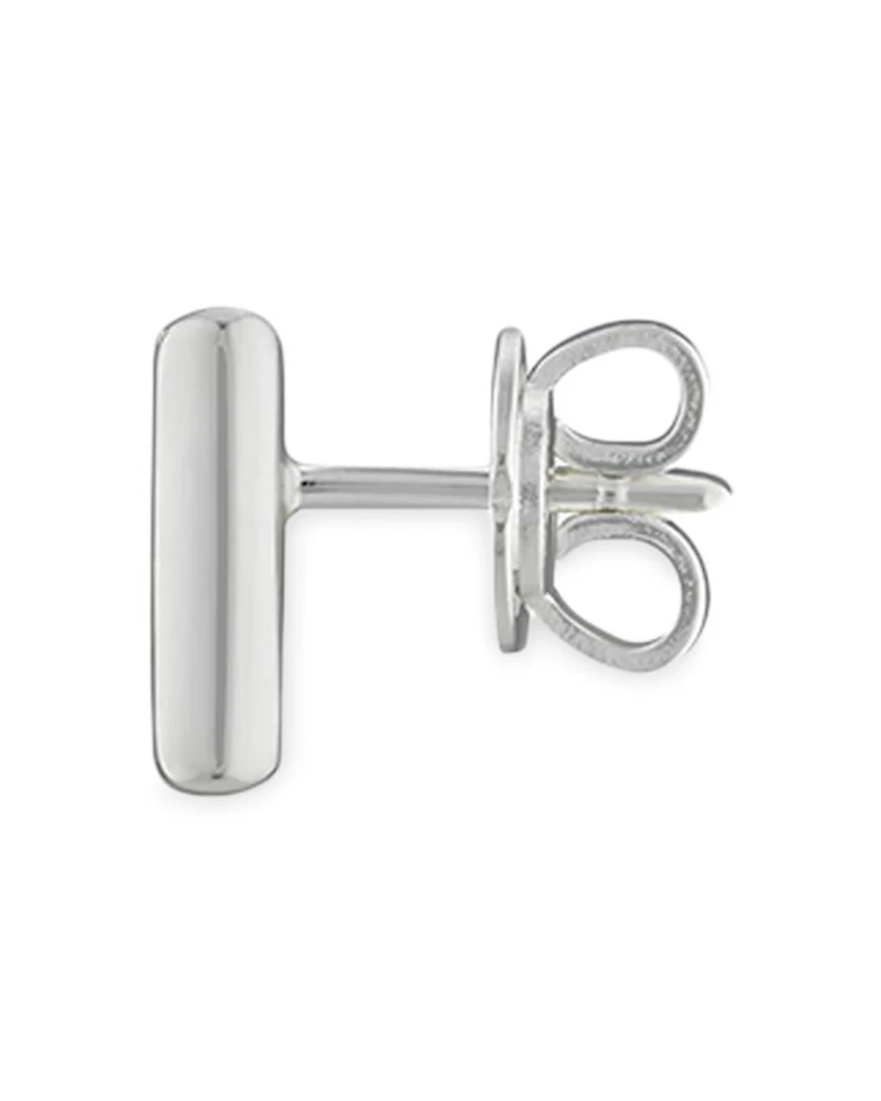 Sterling Silver Diagonal Interlocking G Stud Earrings