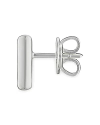 Sterling Silver Diagonal Interlocking G Stud Earrings