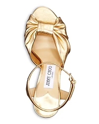 Women's Heloise 120 Metallic Leather High Heel Platform Sandals