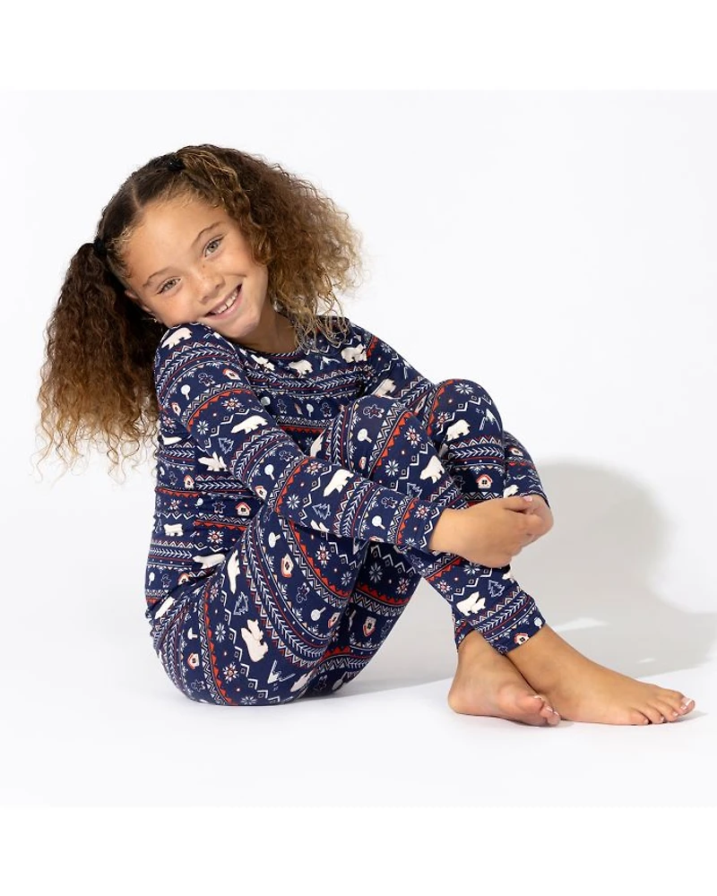 Unisex Polar Isle Print Pajama Set - Baby, Little Kid