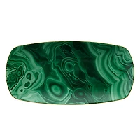L'Objet Malachite Rectangular Tray - Medium