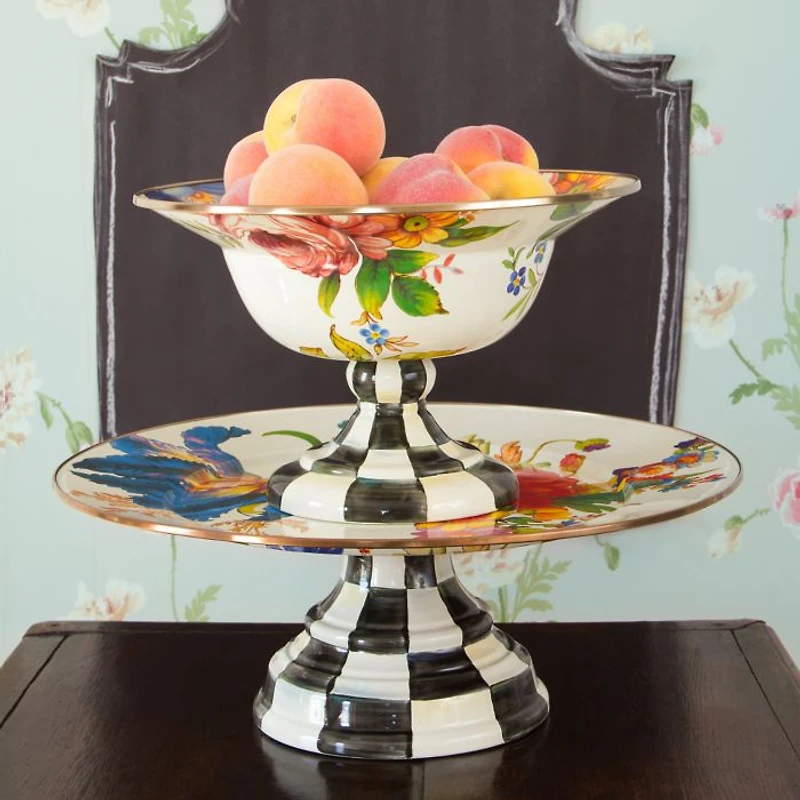 Flower Market Pedestal Platter