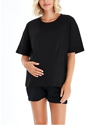 Anytime Anywhere Side Zip Maternity/Nursing Tee