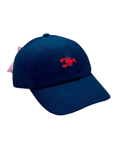 Girls' Lobster Bow Baseball Hat in Navy - Little Kid
