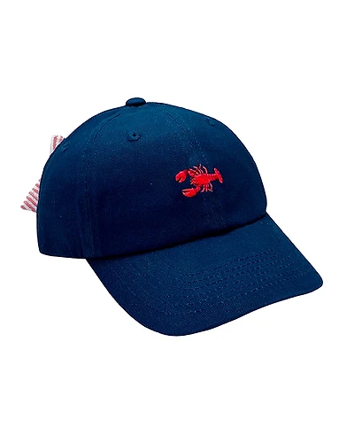 Bits & Bows Girls' Lobster Bow Baseball Hat