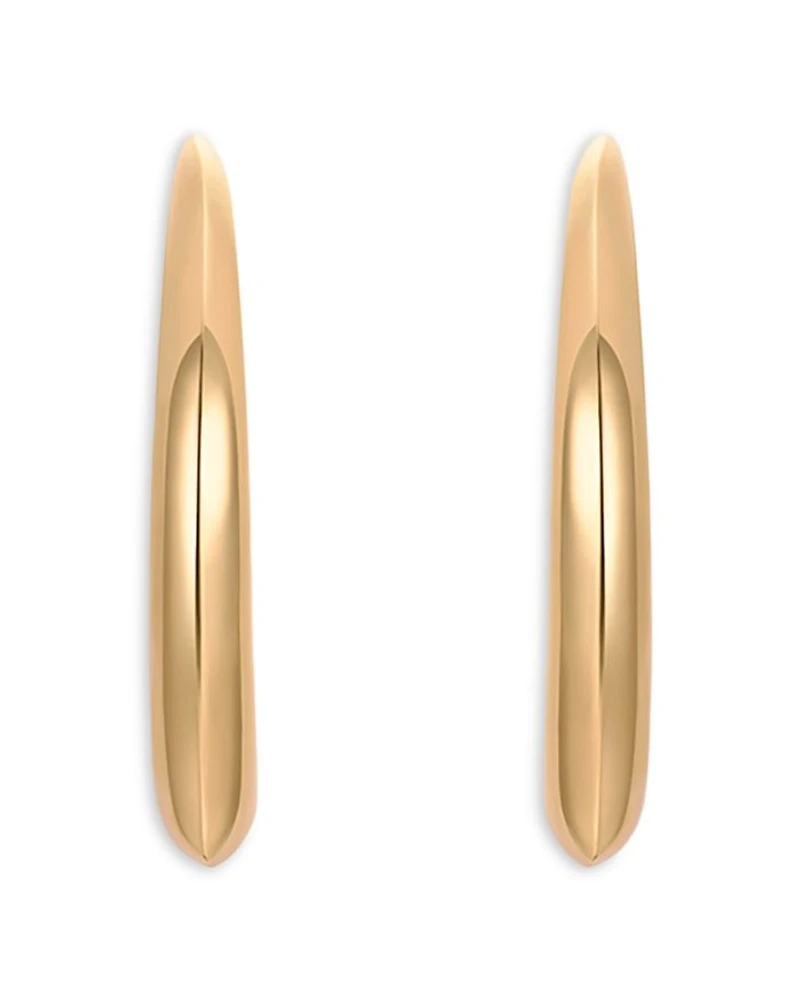 Essential Hoop Earrings in 18K Gold Plated or Rhodium Plated