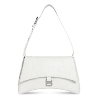 Balenciaga Downtown Mini Shoulder Bag Crocodile Embossed