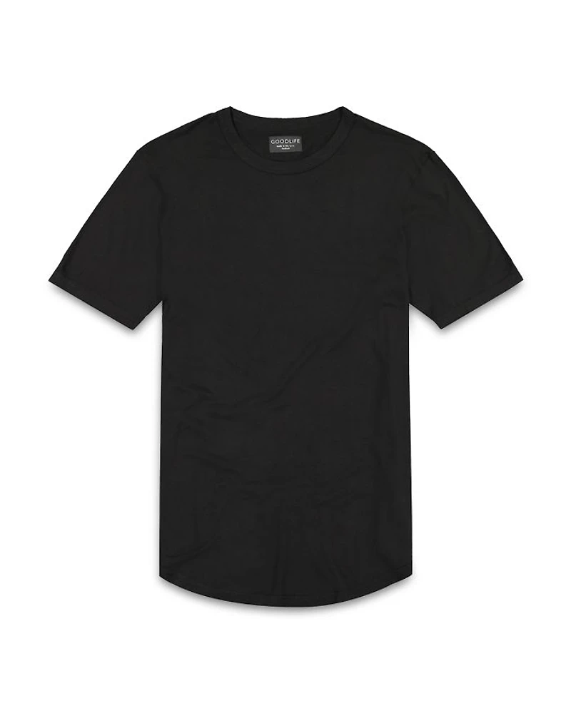 Supima Scallop Short Sleeve Crewneck Tee