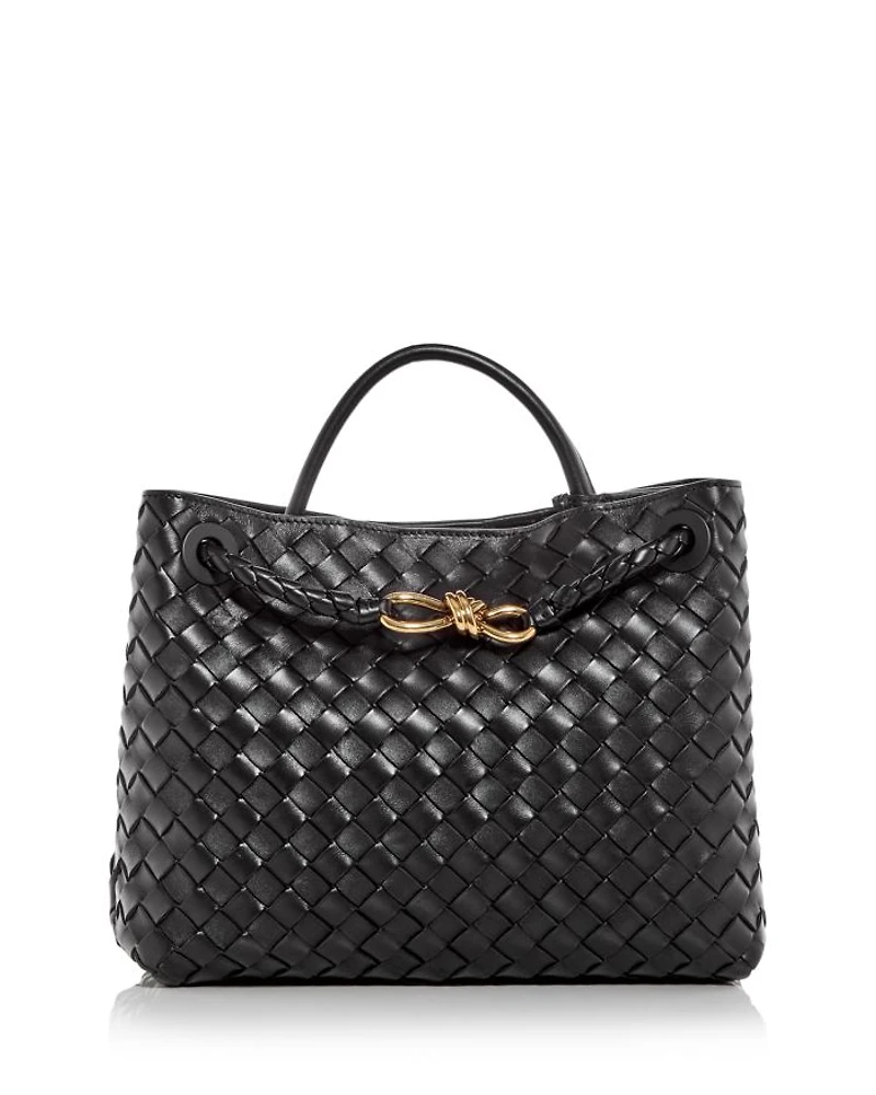 Medium Andiamo Intrecciato Leather Shoulder Bag