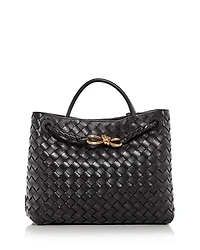 Medium Andiamo Intrecciato Leather Shoulder Bag