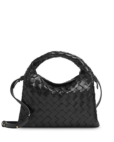 Bottega Veneta Mini Hop Intrecciato Leather Shoulder Bag