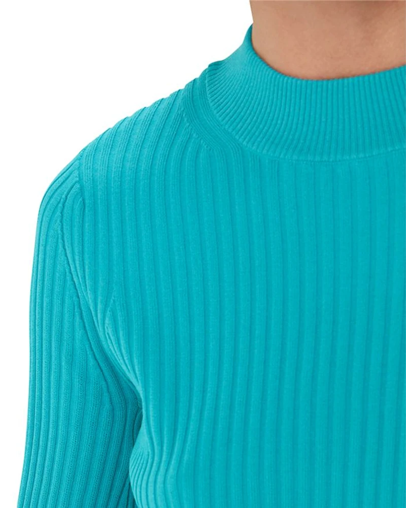 Fluted Sleeve Sweater