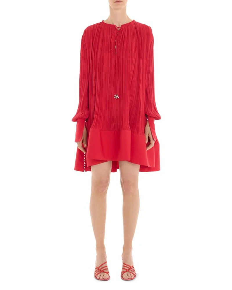 Flared Pleated Dress