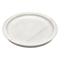 x Kelly Wearstler Dune White Marble Tray Large