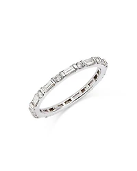 Diamond Eternity Band 14K White Gold, 0.75 tcw