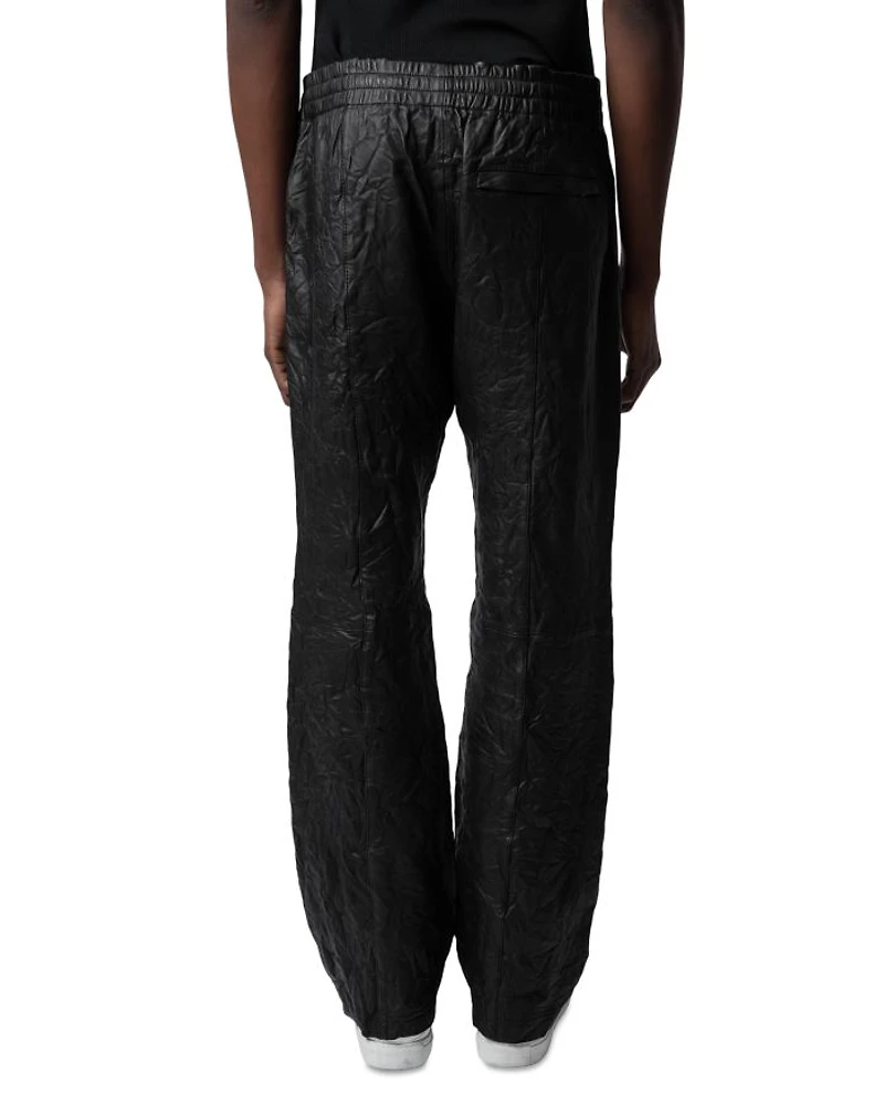 Pacha Crinkle Leather Pants