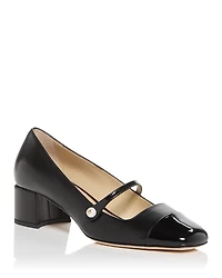 Jimmy Choo Women's Elisa 45 Block Heel Mary Jane Pumps