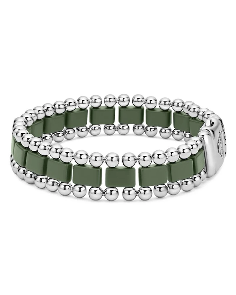 Men's XX Anthem Green & Caviar Beaded Bracelet - Exclusive