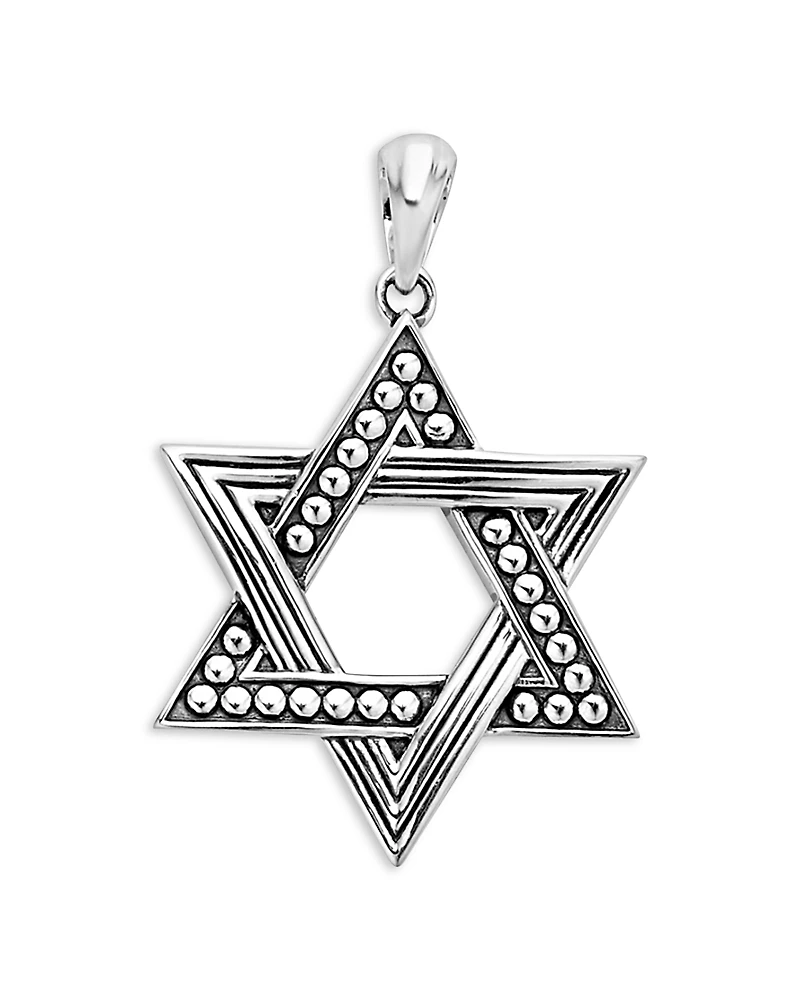 Lagos Men's Sterling Silver Anthem Star of David Pendant - Exclusive