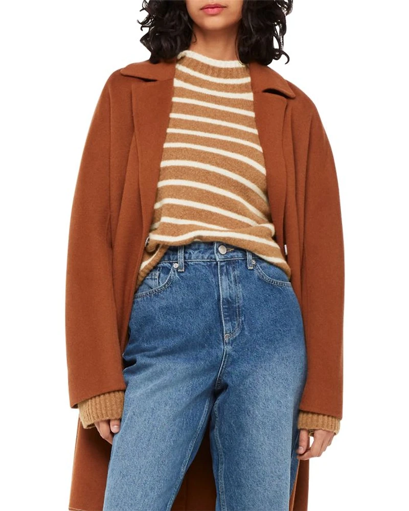 Striped Turtleneck Sweater