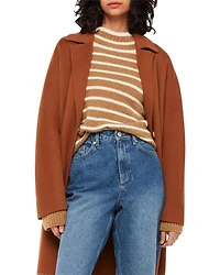 Striped Turtleneck Sweater