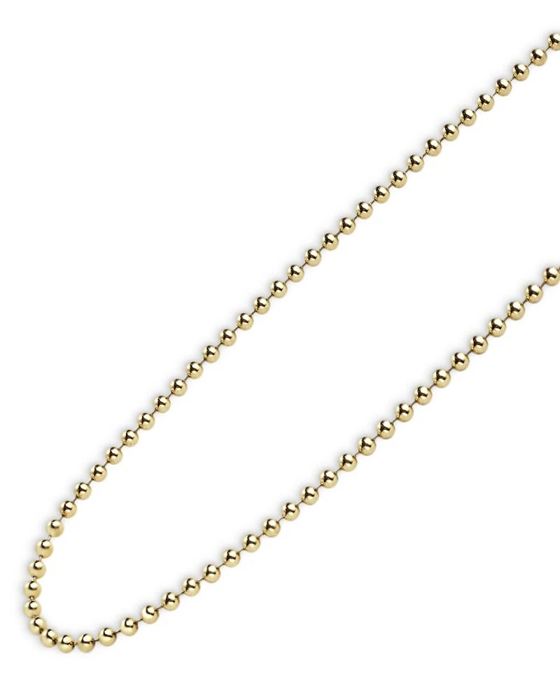 Men's 18K Yellow Gold Anthem Ball Chain Necklace Collection - Exclusive