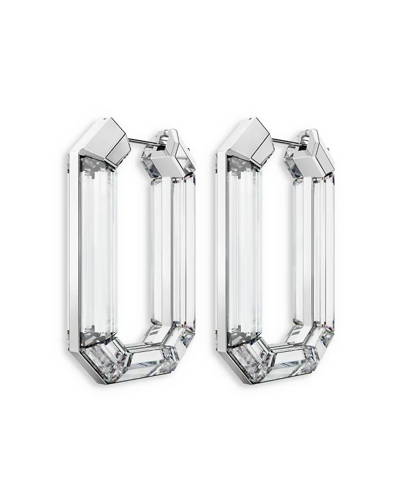 Lucent Crystal Hoop Earrings