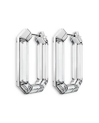Lucent Crystal Hoop Earrings