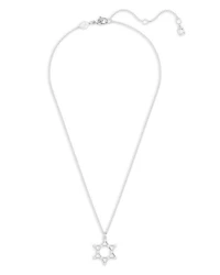 Insigne Crystal Star of David Pendant Necklace, 15.75-18.5"