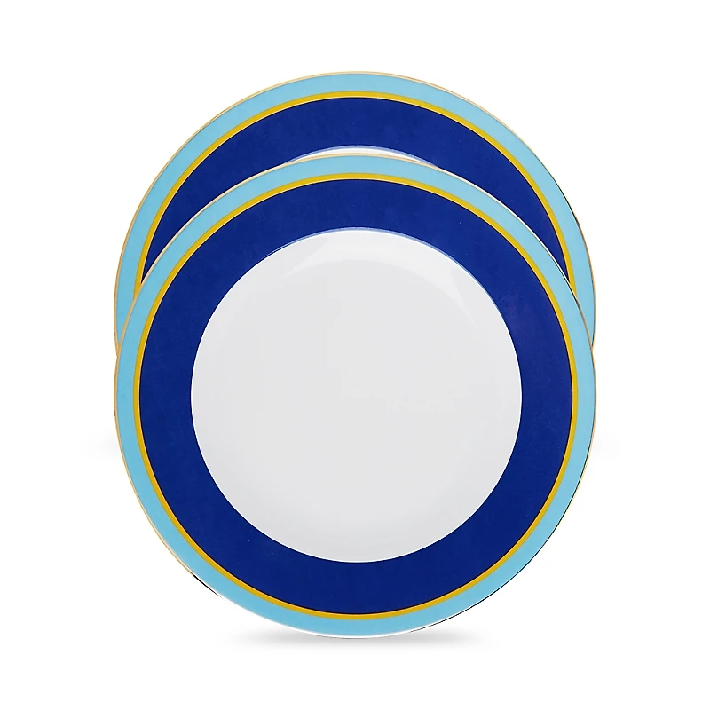 La DoubleJ Painted Trim Dinner Plates