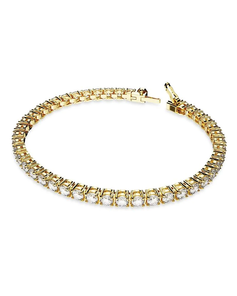 Matrix Tennis Bracelet Gold Tone