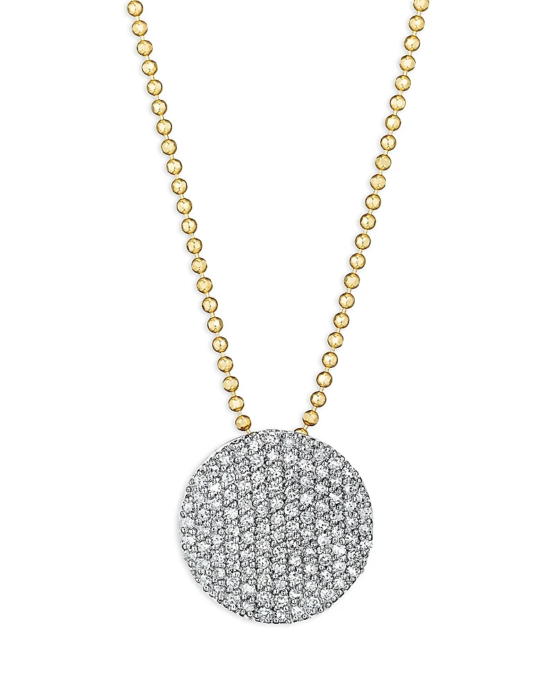 Phillips House 14K Yellow Gold Diamond Infinity Necklace, 16-18