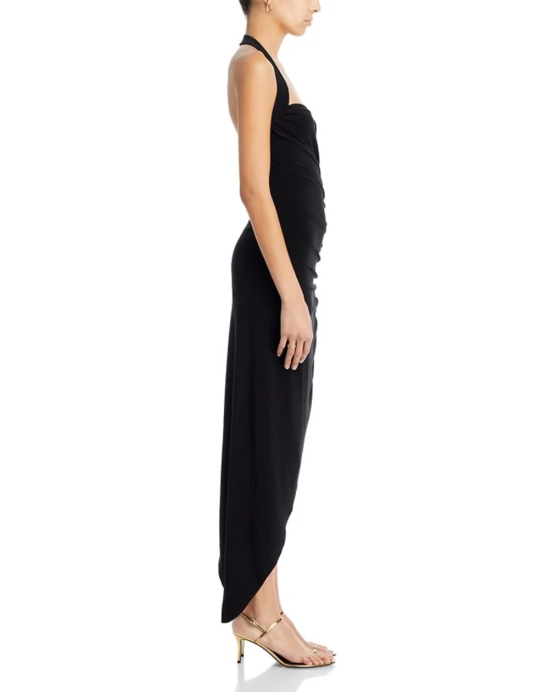 Cayla Asymmetric Halter Dress