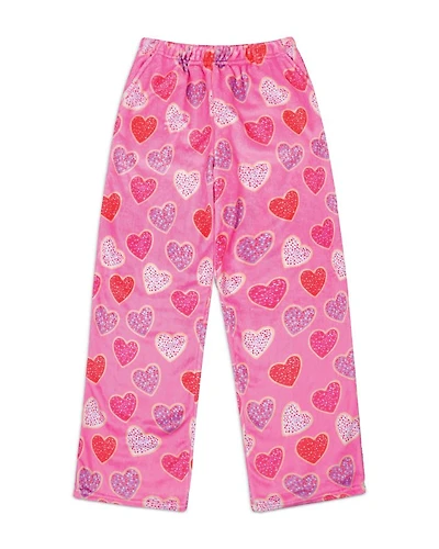 Girls' Heart Cookies Plush Pants - Big Kid
