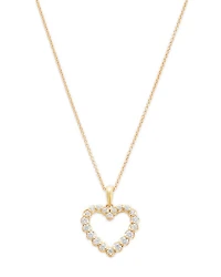Diamond Classic Heart Pendant Necklace Collection 14K Gold, 0.25 tcw