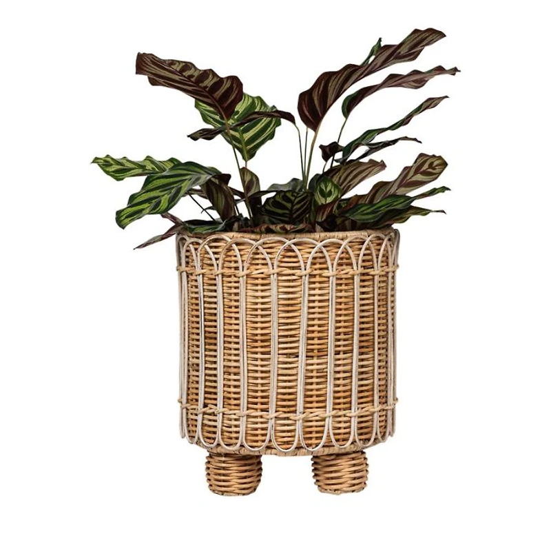 Provence Rattan Round Planter