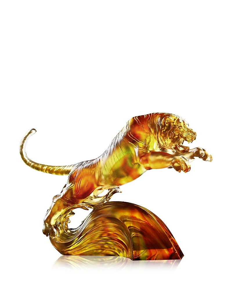 Liuli Over Water and Moon Crystal Sculpture