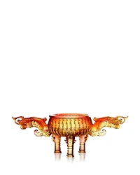 Liuli Magnanimous Dragon Crystal Sculpture