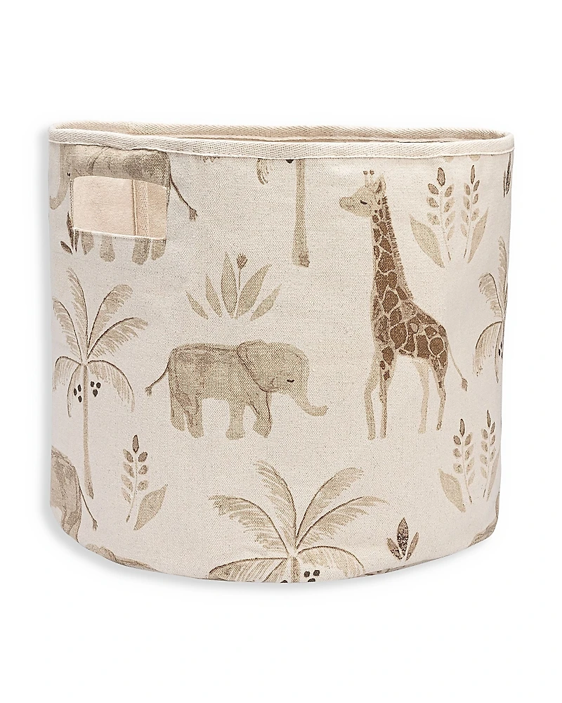 Crane Baby Kendi Safari Print Storage Bin