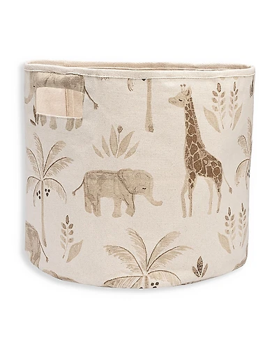 Crane Baby Kendi Safari Print Storage Bin