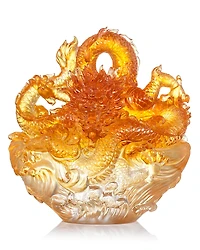 Liuli True Believer Auspicious Joy Crystal Sculpture