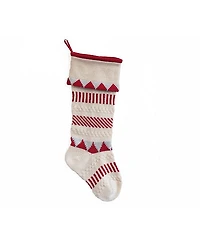 Knit Geometric Stocking 18"