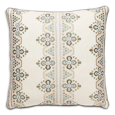 Scalamandre Imogen Embroidery Decorative Pillow, 18 x 18