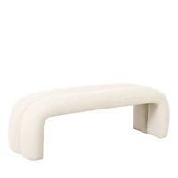 Tov Furniture Leigh Velvet Channeled Bench