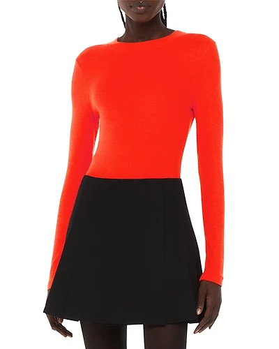 Whistles Essential Ribbed Crewneck Sweater