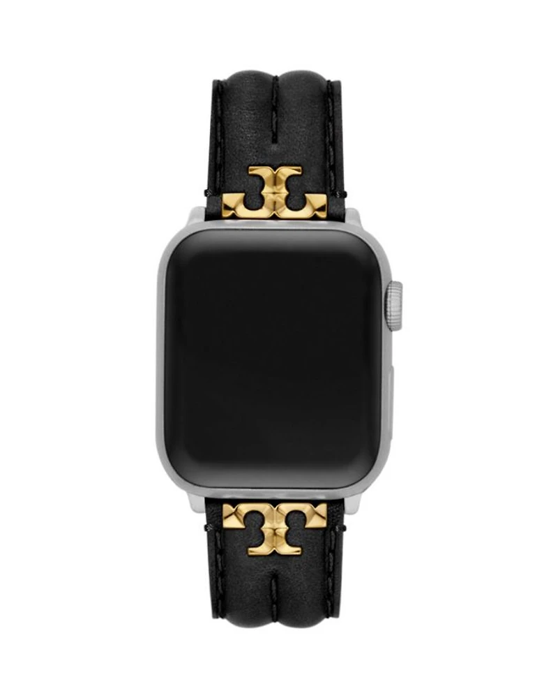 Apple Watch® Kira Black Leather Strap, 38mm-45mm