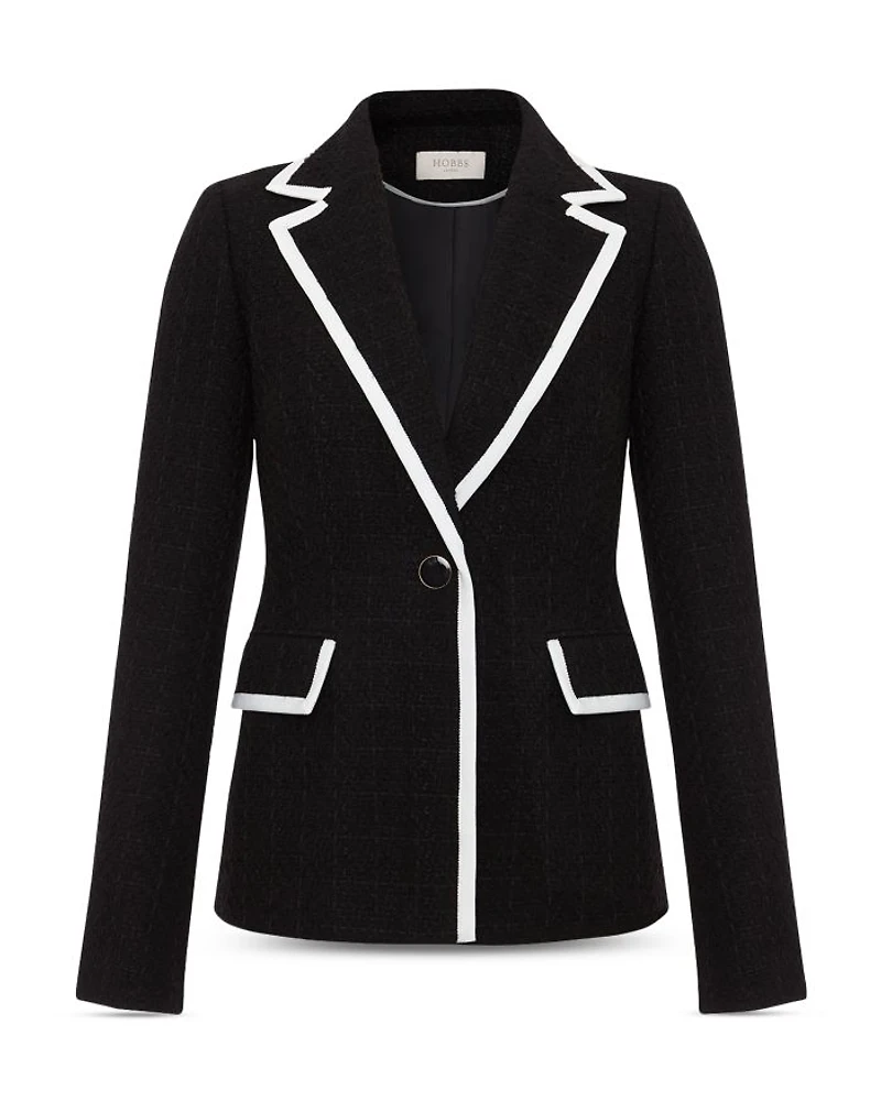 Cici Tipped Tweed Jacket
